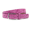 A-Zone Dames ceintuur roze zebra look