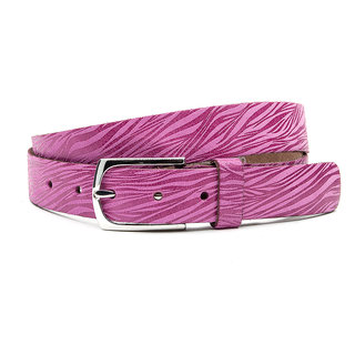 A-Zone Dames ceintuur roze zebra look