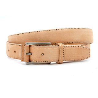 JV Belts Naturel kleurige nubuck riem unisex