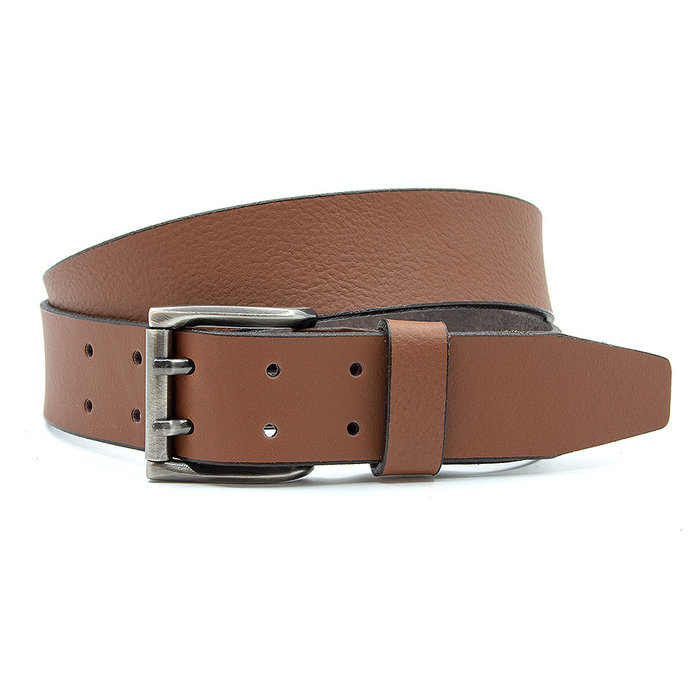 JV Belts Stoere jeans riem tabakbruin