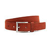 Suede riem terracotta unisex