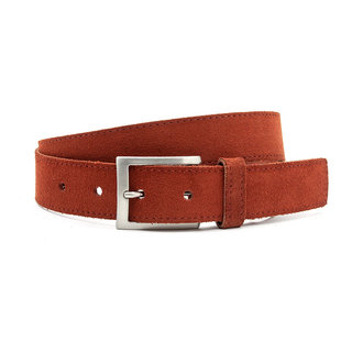 JV Belts Suede riem terracotta unisex