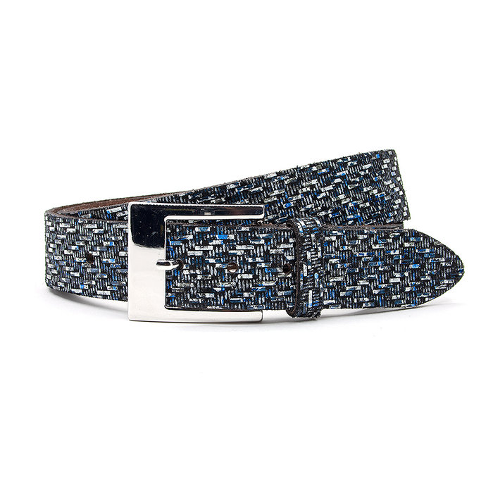 A-Zone Dames riem zwart met tweedmotief