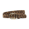 Dames riem bruin luipaard