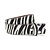 Dames riem zonder gesp zebra print