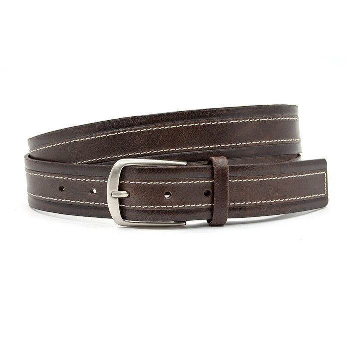 JV Belts Donkerbruine pantalonriem