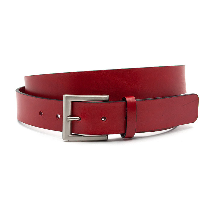 JV Belts Sportieve rode jeansriem