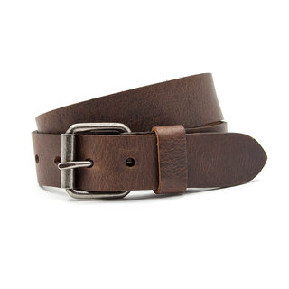 JV Belts Leren kinderriem bruin