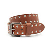 JV Belts Leren kinderriem cognac met studs