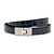 Dames riem kroko blauw