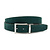 Draaibare reversible riem suede groen/bruin