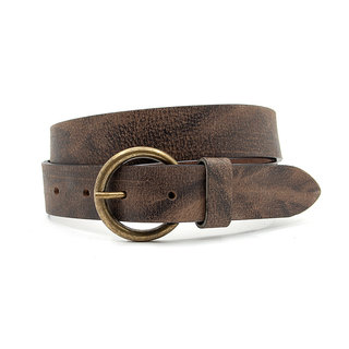 Thimbly Belts Leren kinderriem bruin vintage