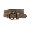 Thimbly Belts Leren kinderriem taupe