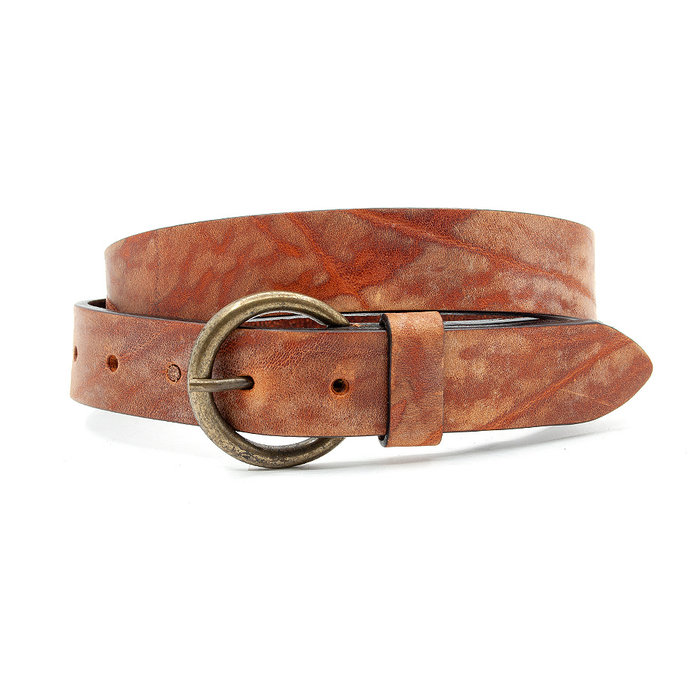 Thimbly Belts Leren kinderriem roest