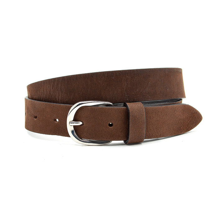Thimbly Belts Leren kinderriem bruin nubuck