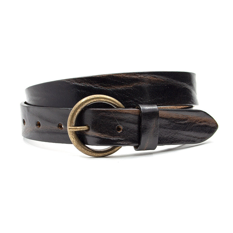 Thimbly Belts Leren kinderriem bruin / cognac