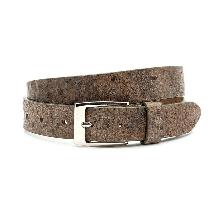 Thimbly Belts Leren kinderriem taupe