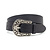 Dames jeans riem zwart met fantasiegesp