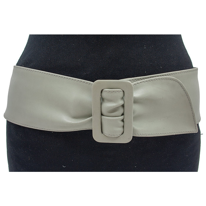 A-Zone Soepele soft nappa heupriem licht grijs