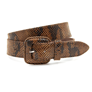 A-Zone Dames riem bruin/zwart