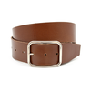 Thimbly Belts Brede lederen heupriem cognac