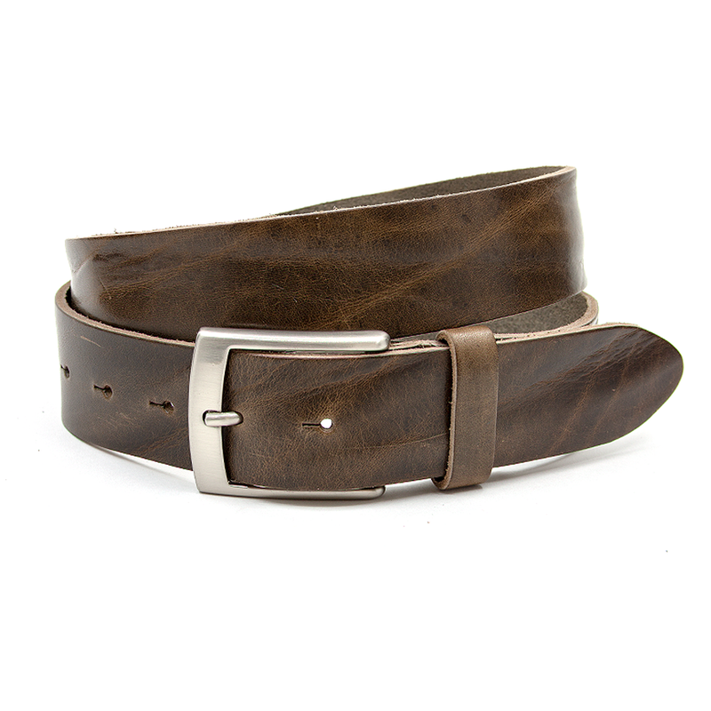 A-Zone Jeans riem bruin/groen