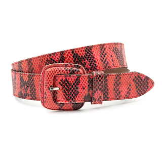 A-Zone Dames riem rood/zwart