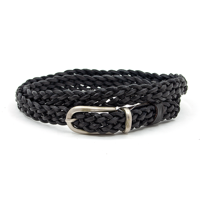 Thimbly Belts Zwarte  dames gevlochten riem