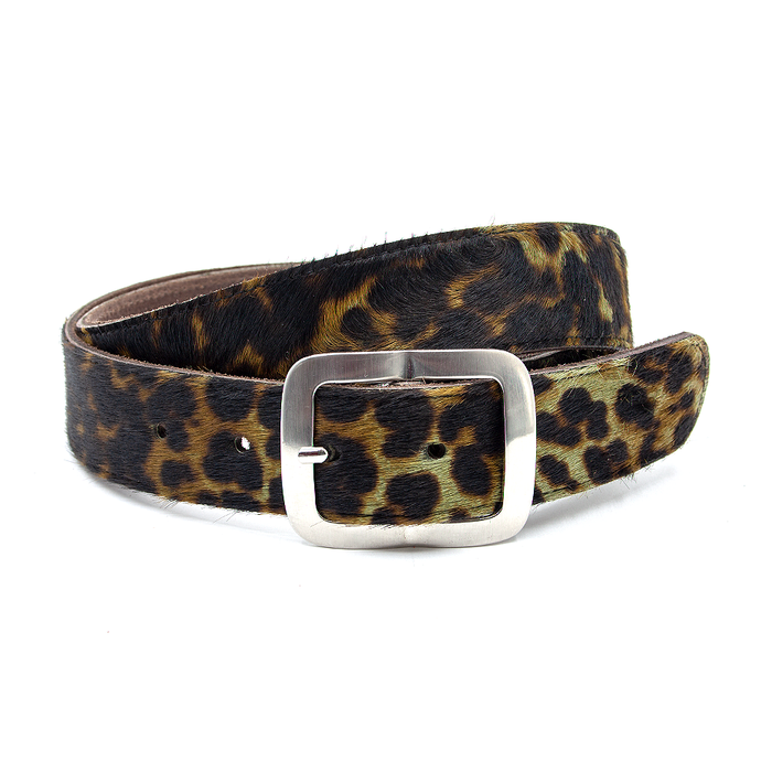 Thimbly Belts Dames riem bruin luipaard