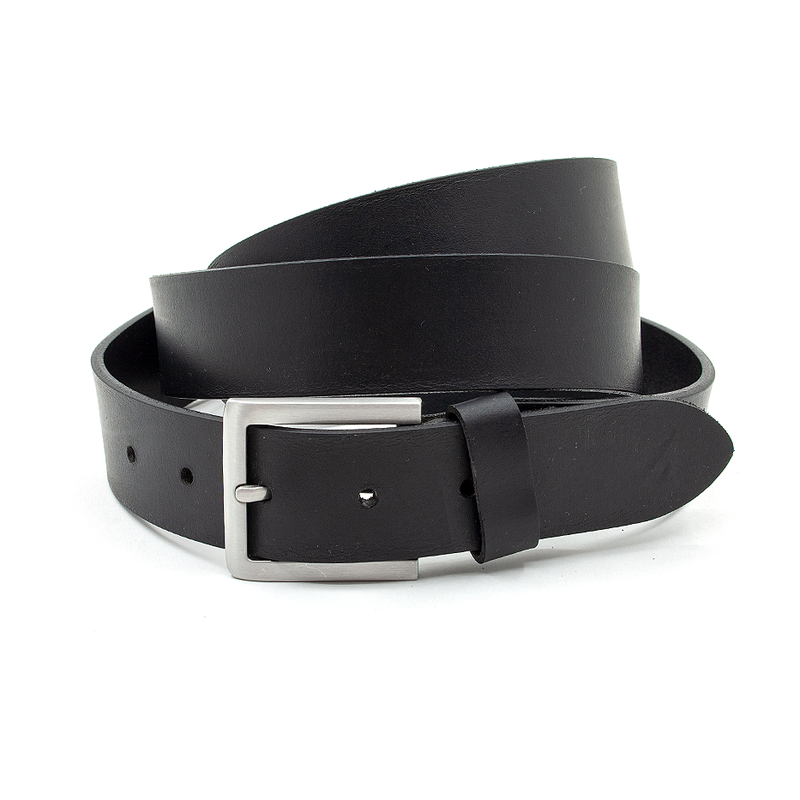 Thimbly Belts Zwarte dames/heren riem extra lang