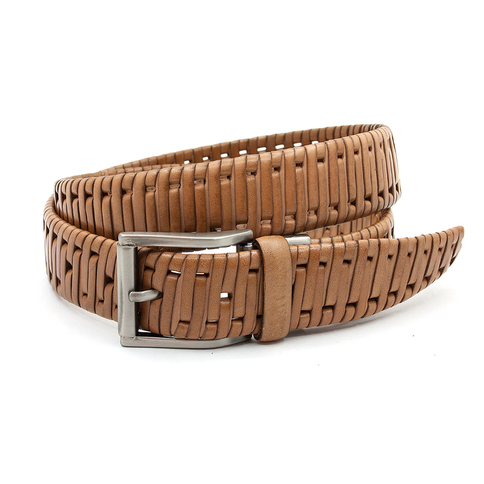 Gilmart gevlochten riem beige