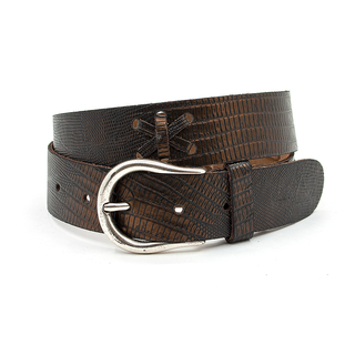 A-Zone Stoere jeansriem brons