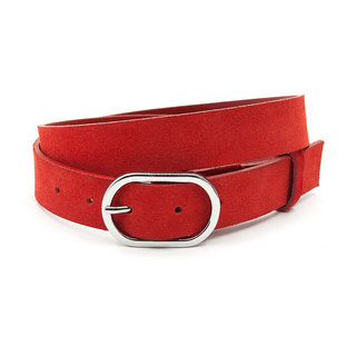 JV Belts Hippe rode suede dames riem