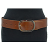 JV Belts Brede leren heupriem cognac