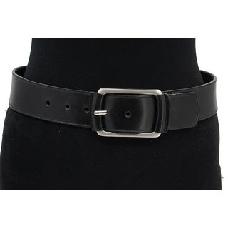 JV Belts Dames zwarte heup riem beklede gesp