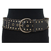 Thimbly Belts Dames heupriem zwart met nieten