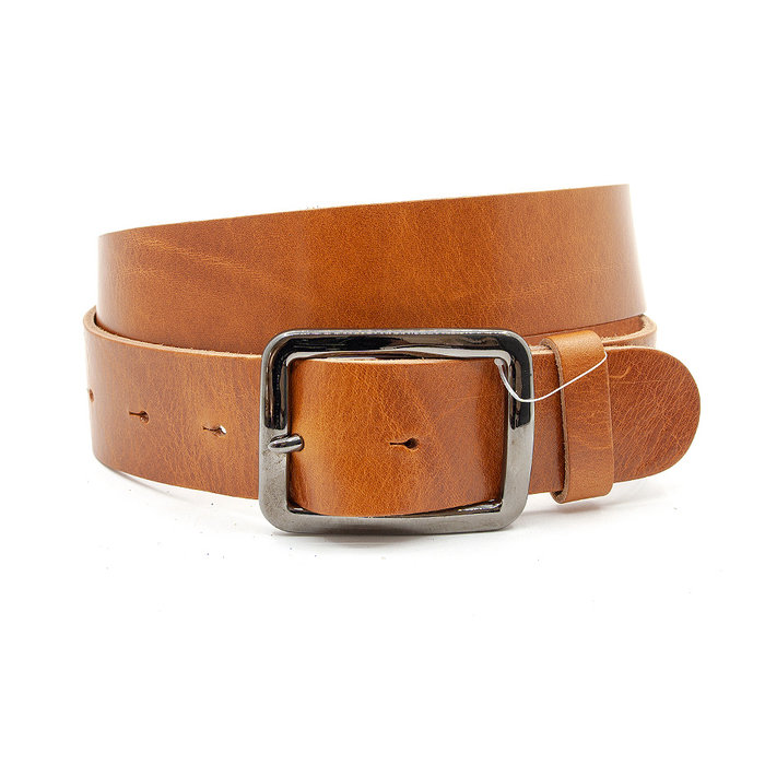 Thimbly Belts Stoere jeans riem cognac