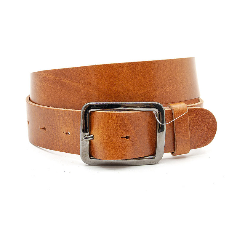 A-Zone Stoere jeans riem cognac