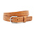 Mooie soepele cognac riem met croco print.