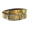 A-Zone Dames riem geel python