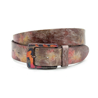 A-Zone Dames riem roodachtig mettalic multi color