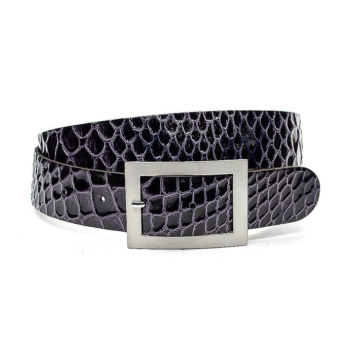 Thimbly Belts Dames riem paars kroko look