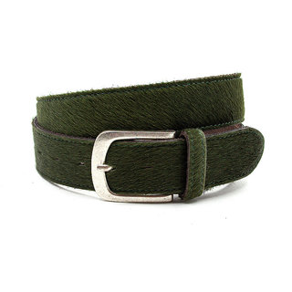 Thimbly Belts Groene hair-on riem