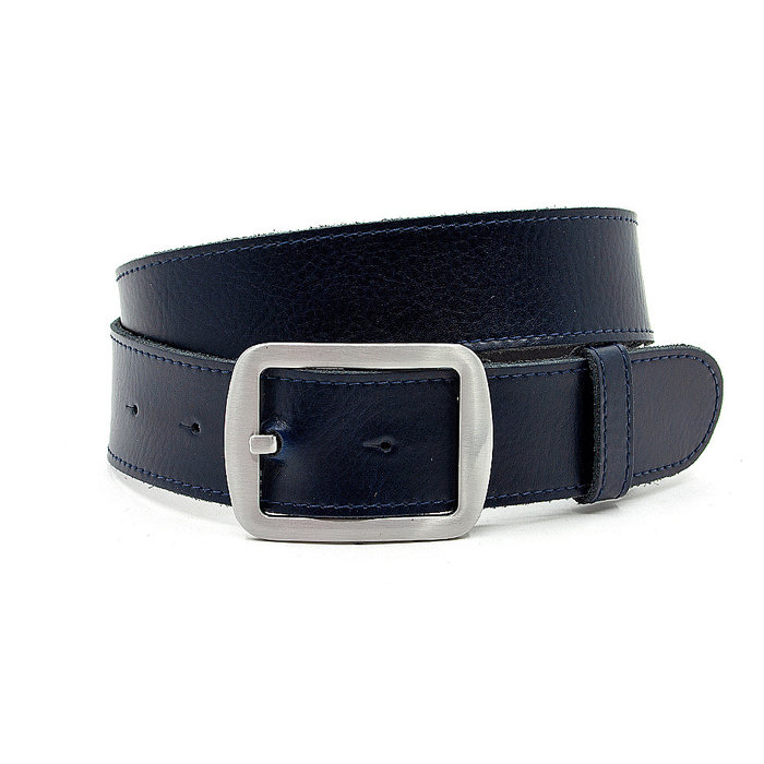 Thimbly Belts Dames riem blauw soft leder