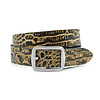 Thimbly Belts Dames ceintuur kroko goud/zwart