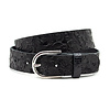 Thimbly Belts Jeans riem met bloemen zwart