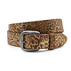 A-Zone Jeans riem met tijgerlook brons