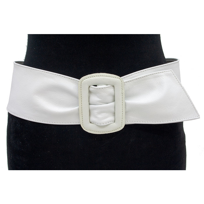 A-Zone Nappa afhangceintuur wit