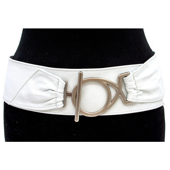 A-Zone Nappa afhangceintuur wit