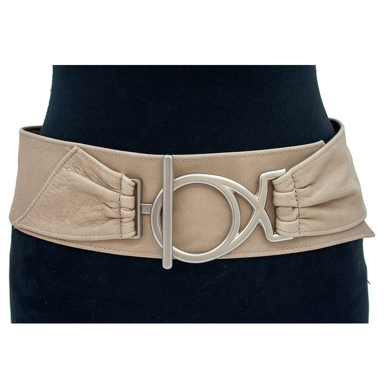 A-Zone Nappa afhangceintuur beige